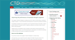 Desktop Screenshot of cryogenictreatmentdatabase.org